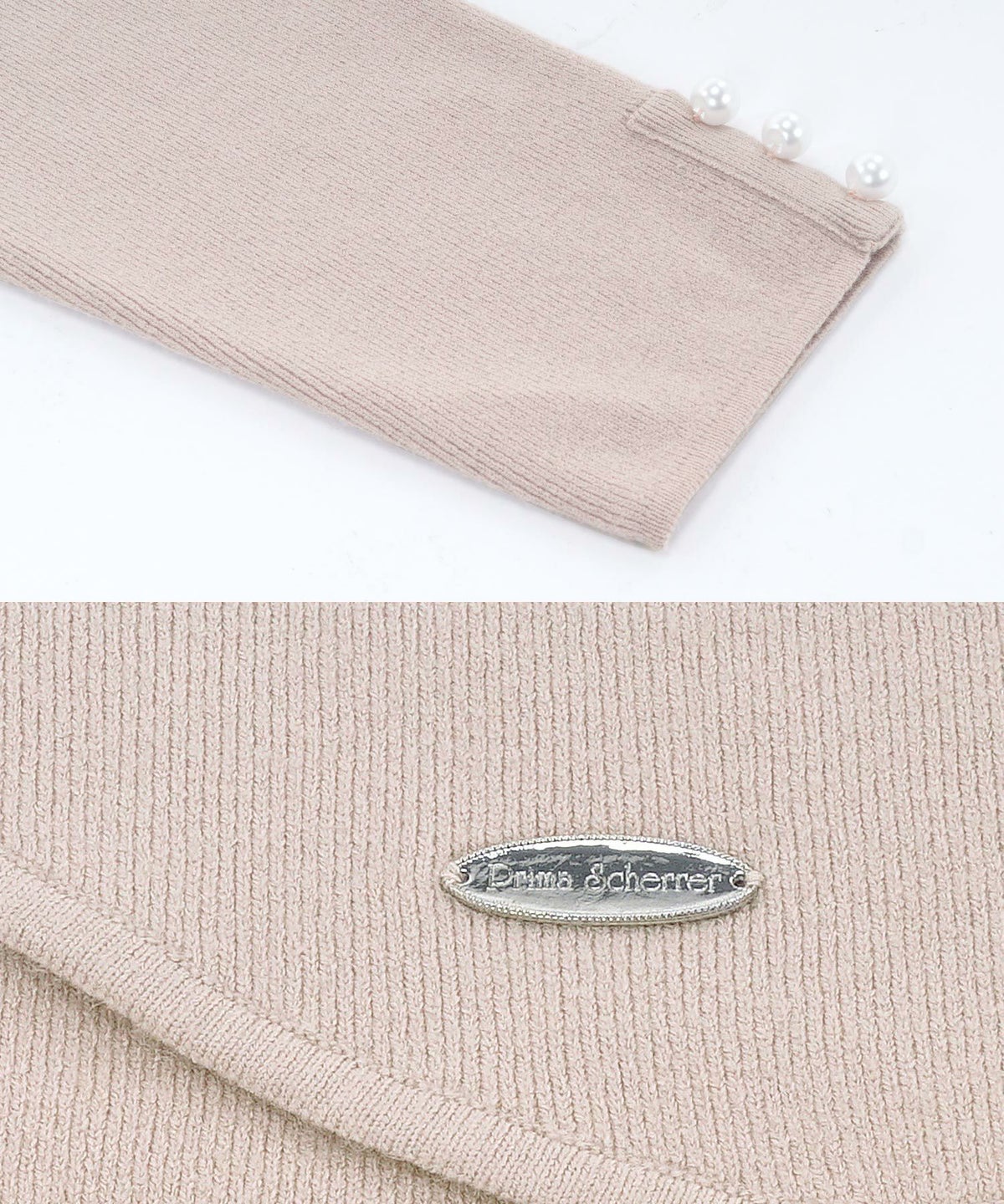 プリマシェレル/PrimaScherrer/レディース/トップス/ニット/カーディガン/ボレロ/羽織り/9分袖/S/M/ピンク/ベージュ/ホワイト/ブラック/シンプル/ベーシック/着回し/万能/ニットボレロ/シンプル