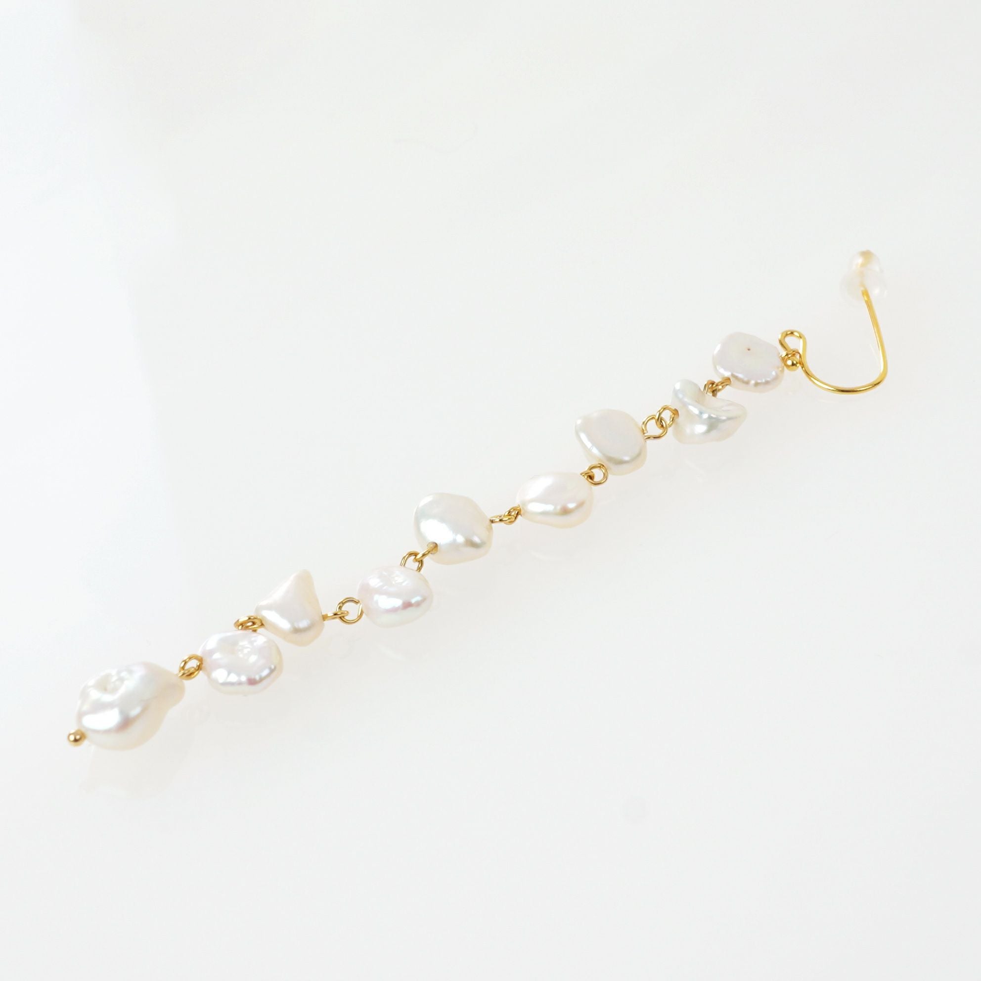 バロック パール ロング ピアス イヤリング Baroque Pearl Long Pierce