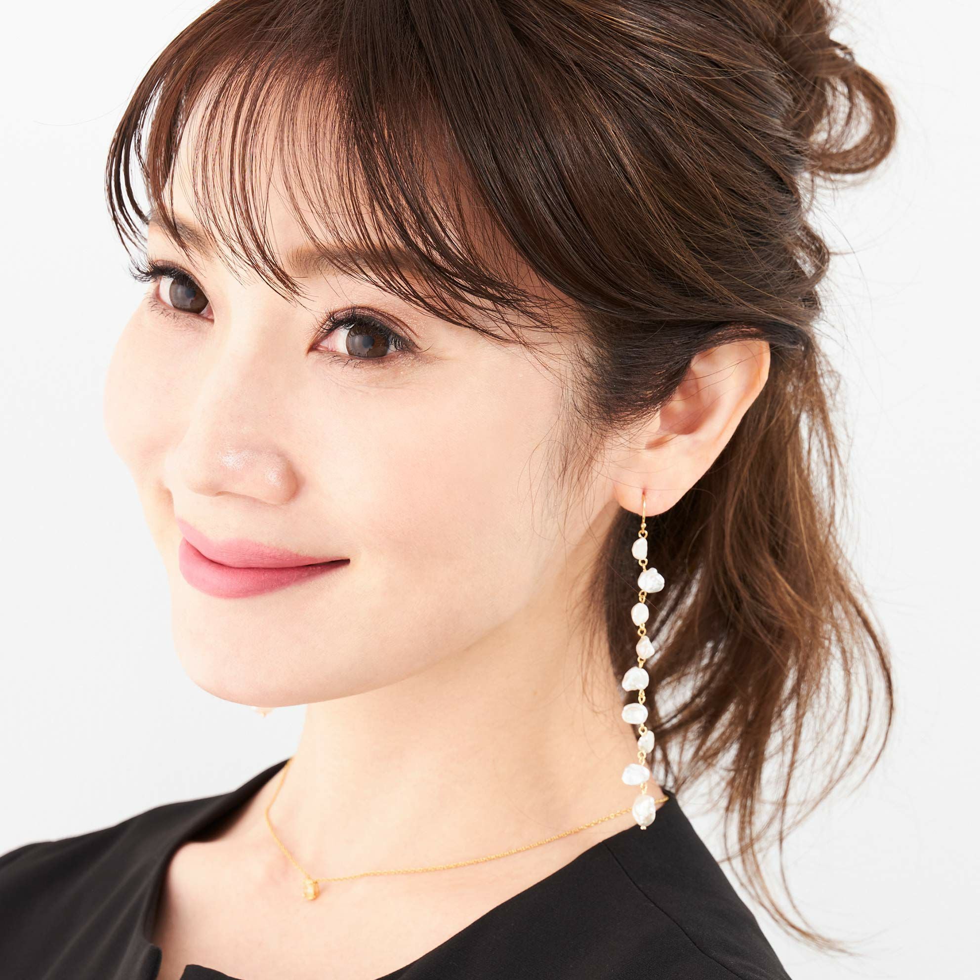 バロック パール ロング ピアス イヤリング Baroque Pearl Long Pierce
