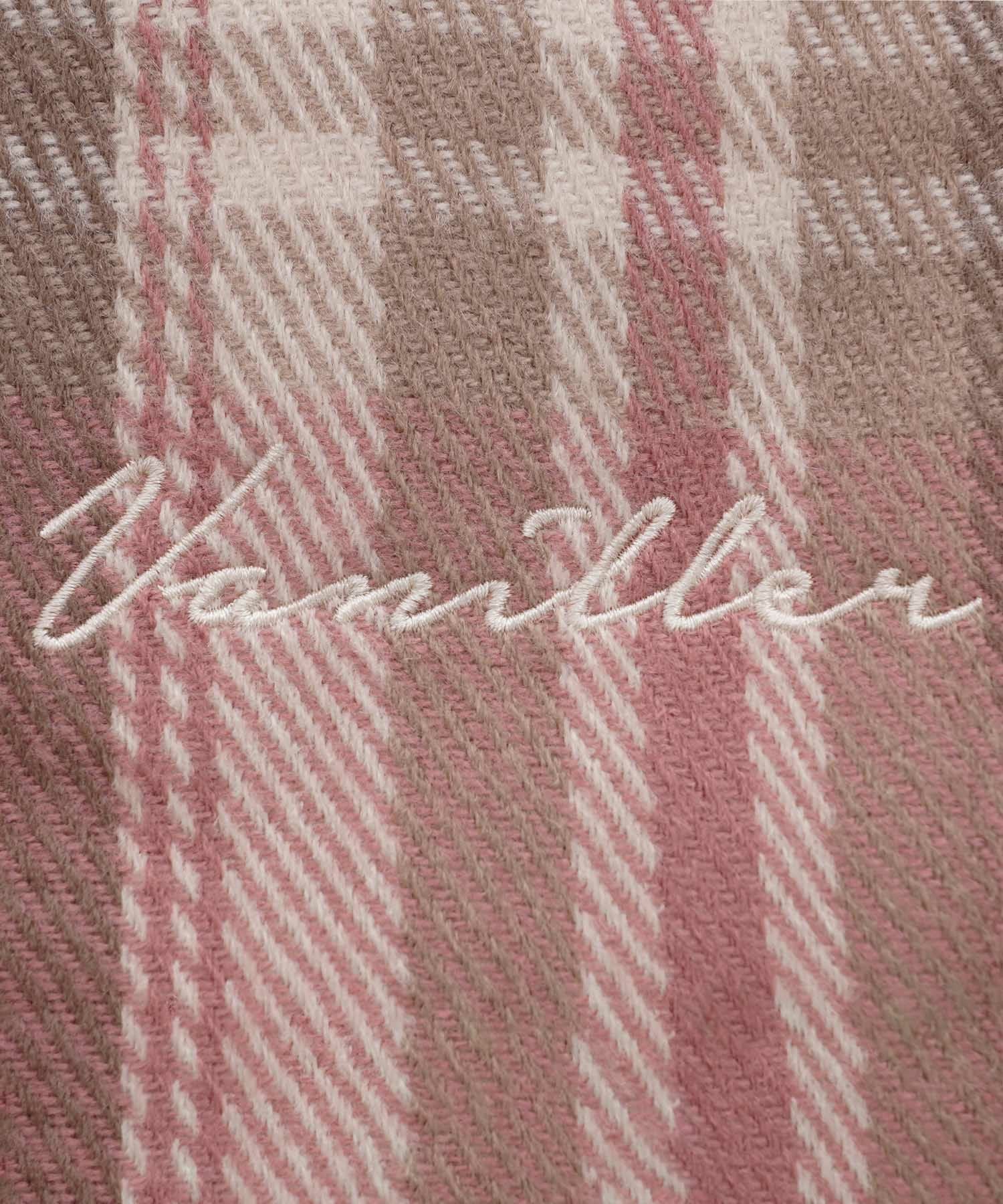 OUTLET-SALE ストールマフラー タータンチェック vanillerロゴ le reve