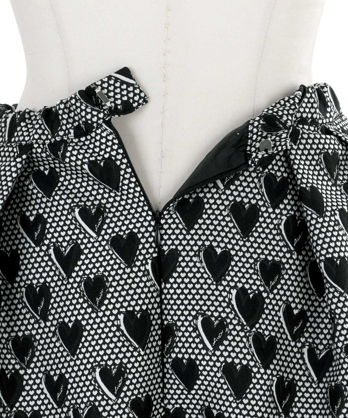 ハート/ふんわり/タックスカート/選べる丈/上品/綺麗め