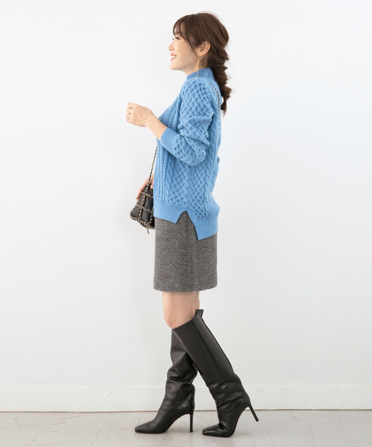 手洗い可長袖/イレヘム/ローゲージ/秋/冬