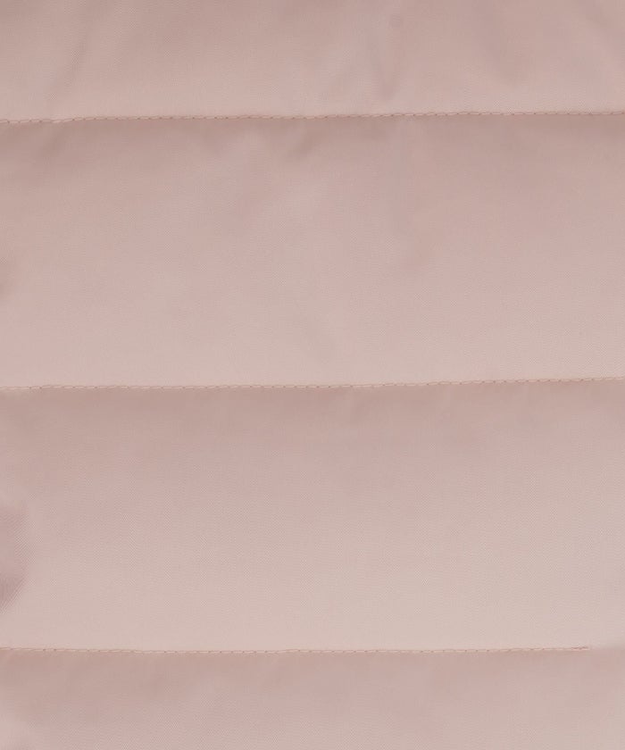 レディース/フェイクダウン/コート/アウター/冬/パール/ペプラム/フード/フ―ディー/長袖/ベージュ/ピンク/防寒/中綿/クラシカル/フェミニン/大人可愛い