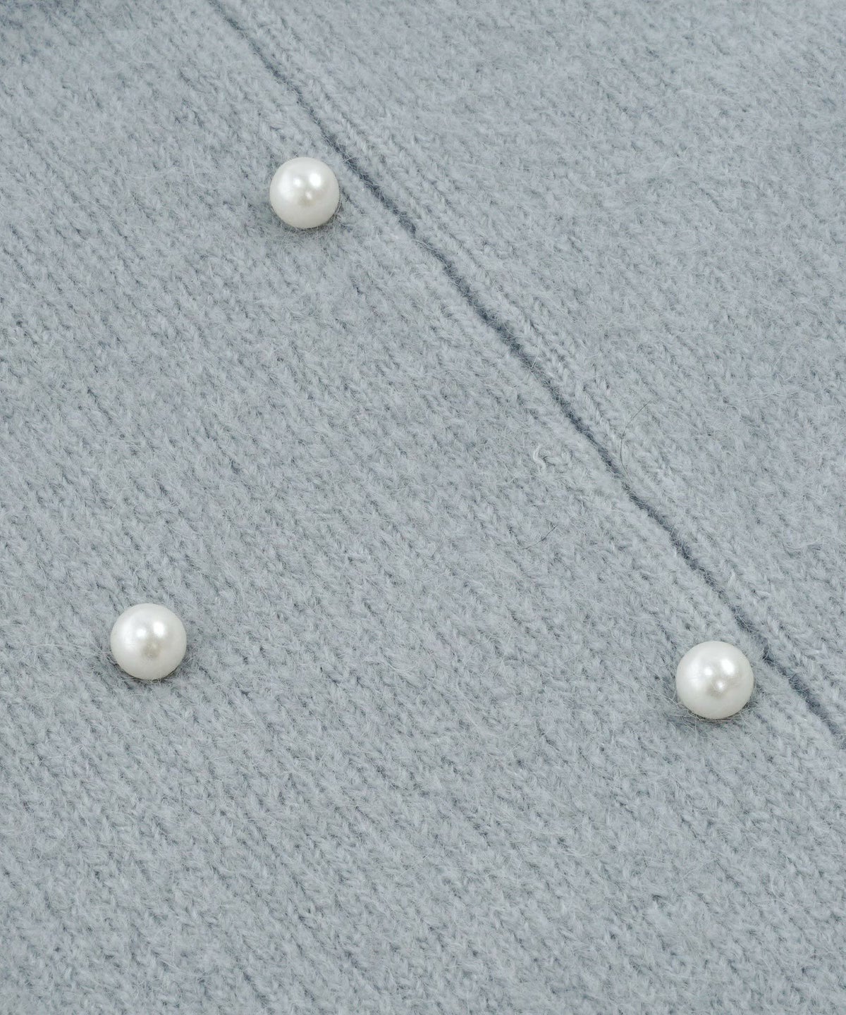 プリマシェレル/PrimaScherrer/レディース/トップス/ニット/ルーム/ホワイト/ブルーグレー/ブラック/パール/オープンフロント/ボタンレス/長袖/ふんわり/軽量/ショールカラー