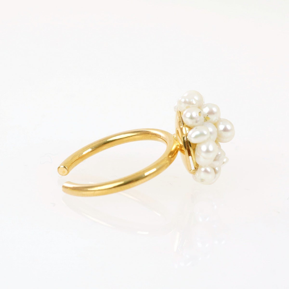 淡水 パール ポンポン リング Freshwater Pearl PON PON RING