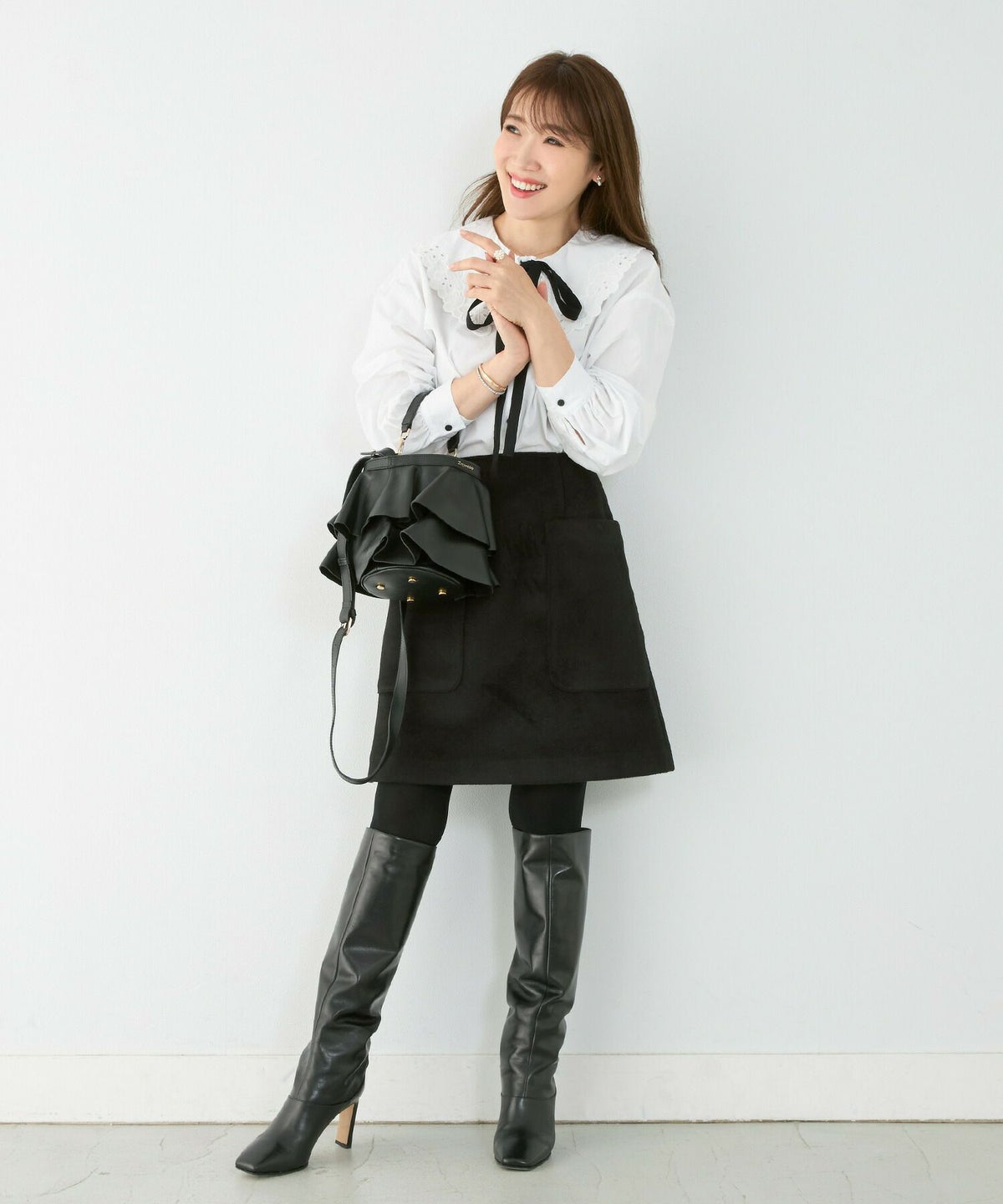 スカート/起毛/ミニ丈/ポケット/S/M