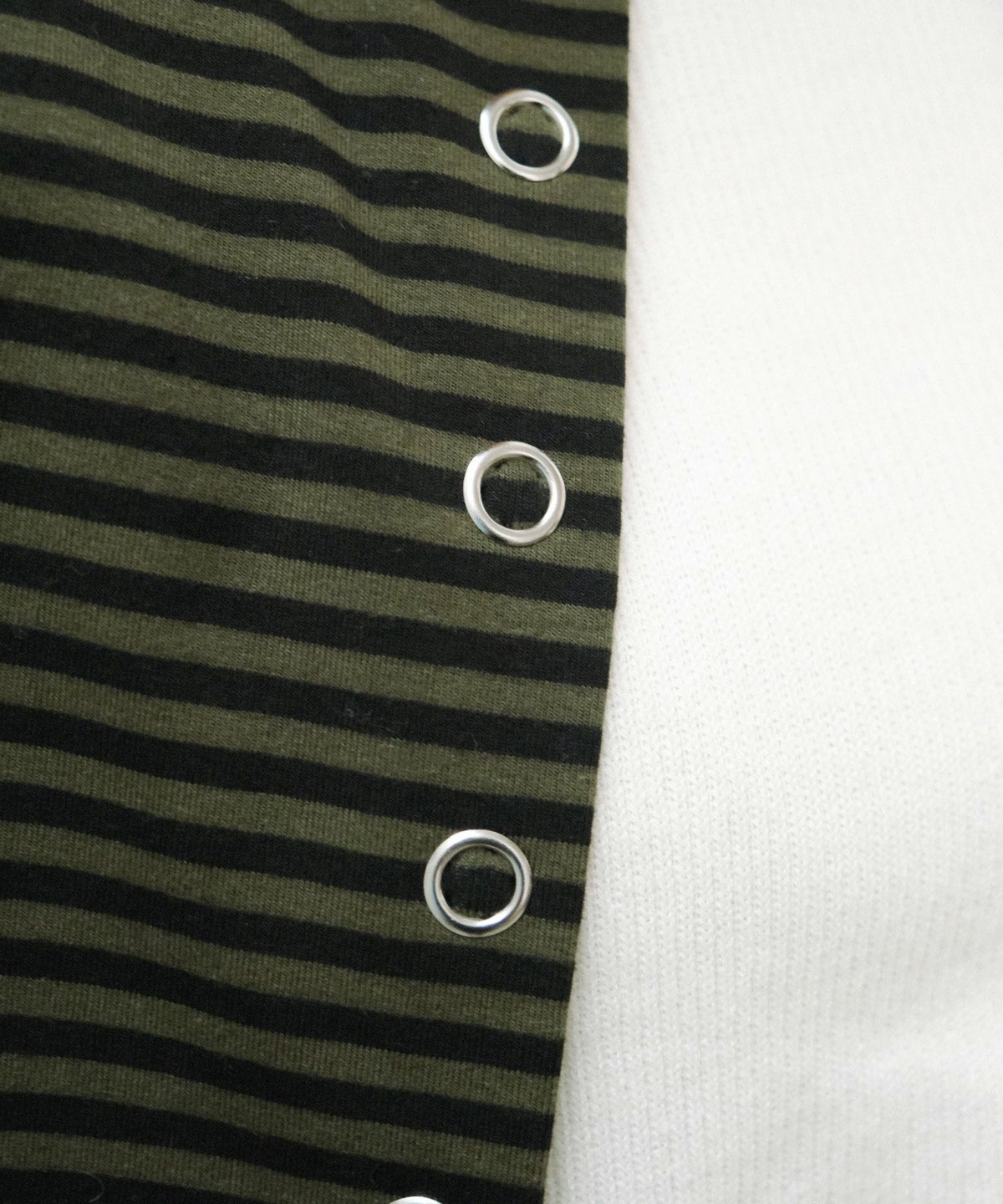 カーディガン/ストライプ/カーキ/アイボリー/ブラウン