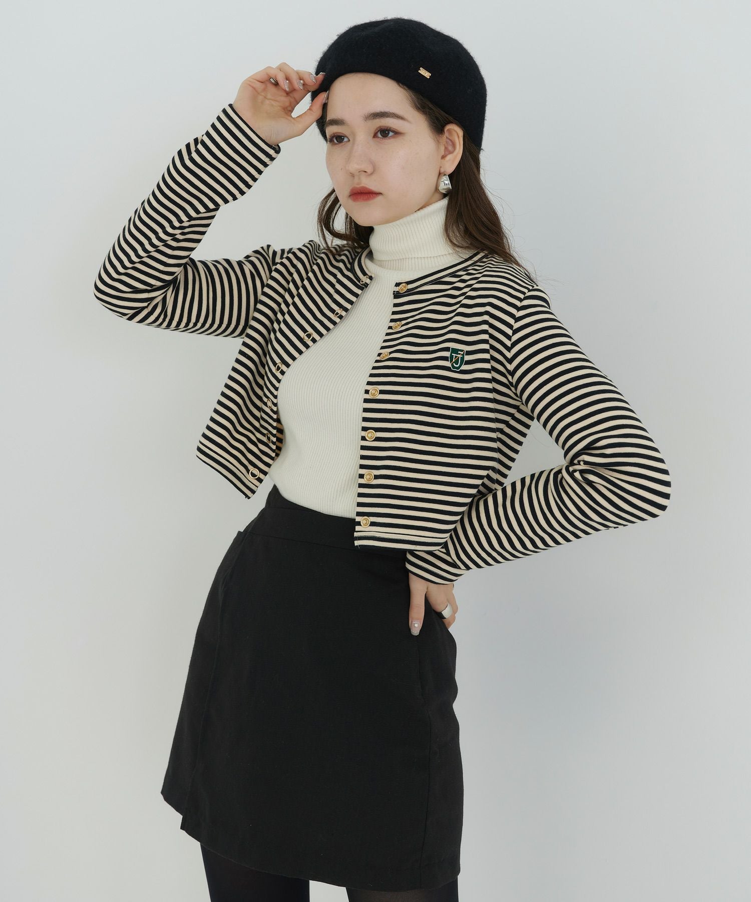 jinty♡ランダムボーダー ロングカーディガン jinty♡ランダムボーダー ロングカーディガン 【公式通販】