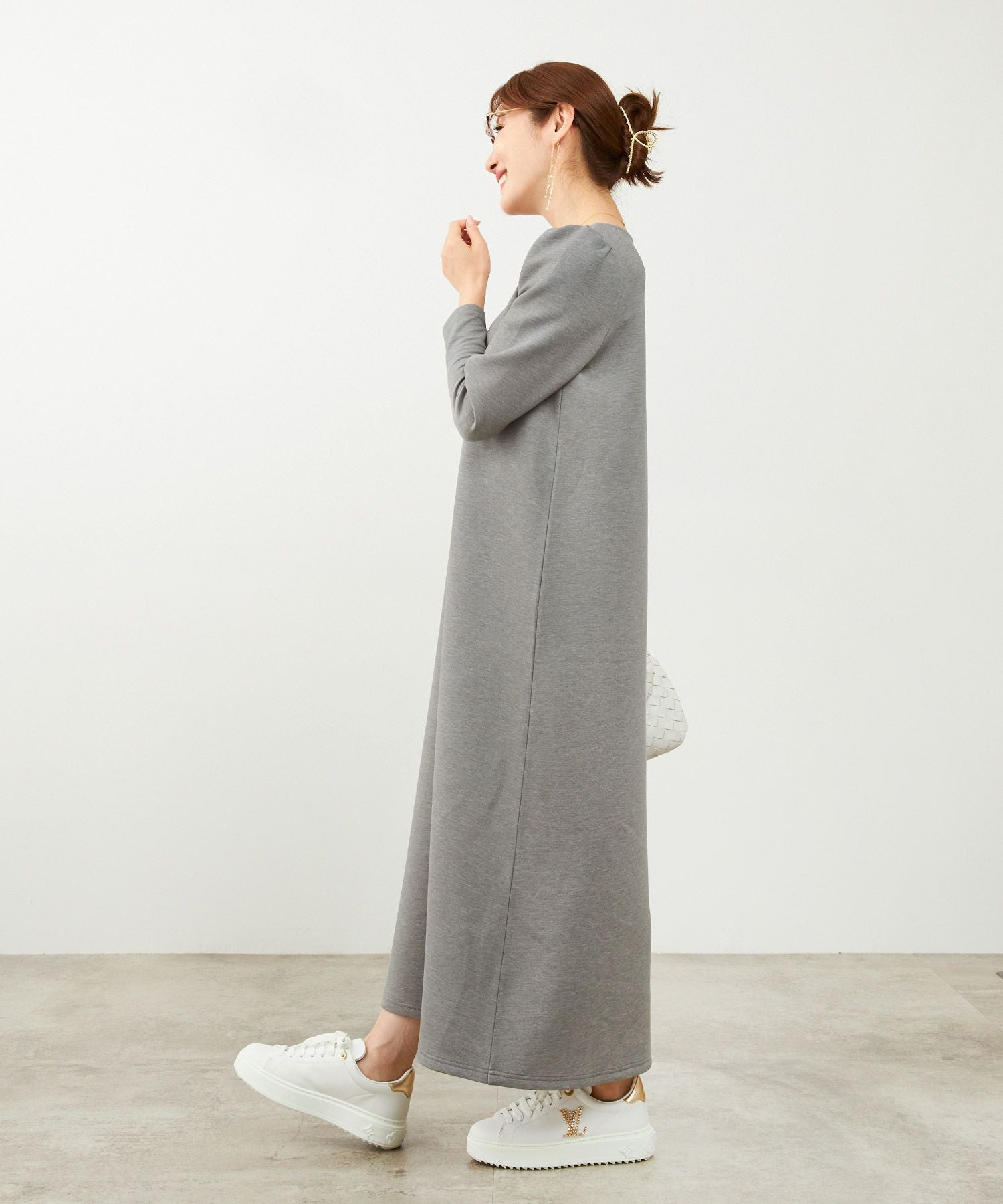 onepiece-SALE ダンボールニット 袖タック ワンピース Liala×PG 全5色