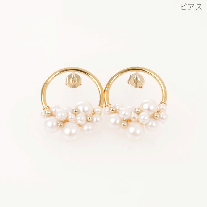 パール リース ピアス イヤリング Pearl Wreath Pierce Earring