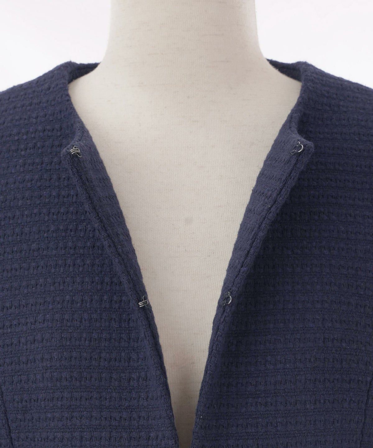 newsize/新色追加/ノーカラー/セレモニー/卒入園/九分袖/袖口スリット/XS/S/M/L