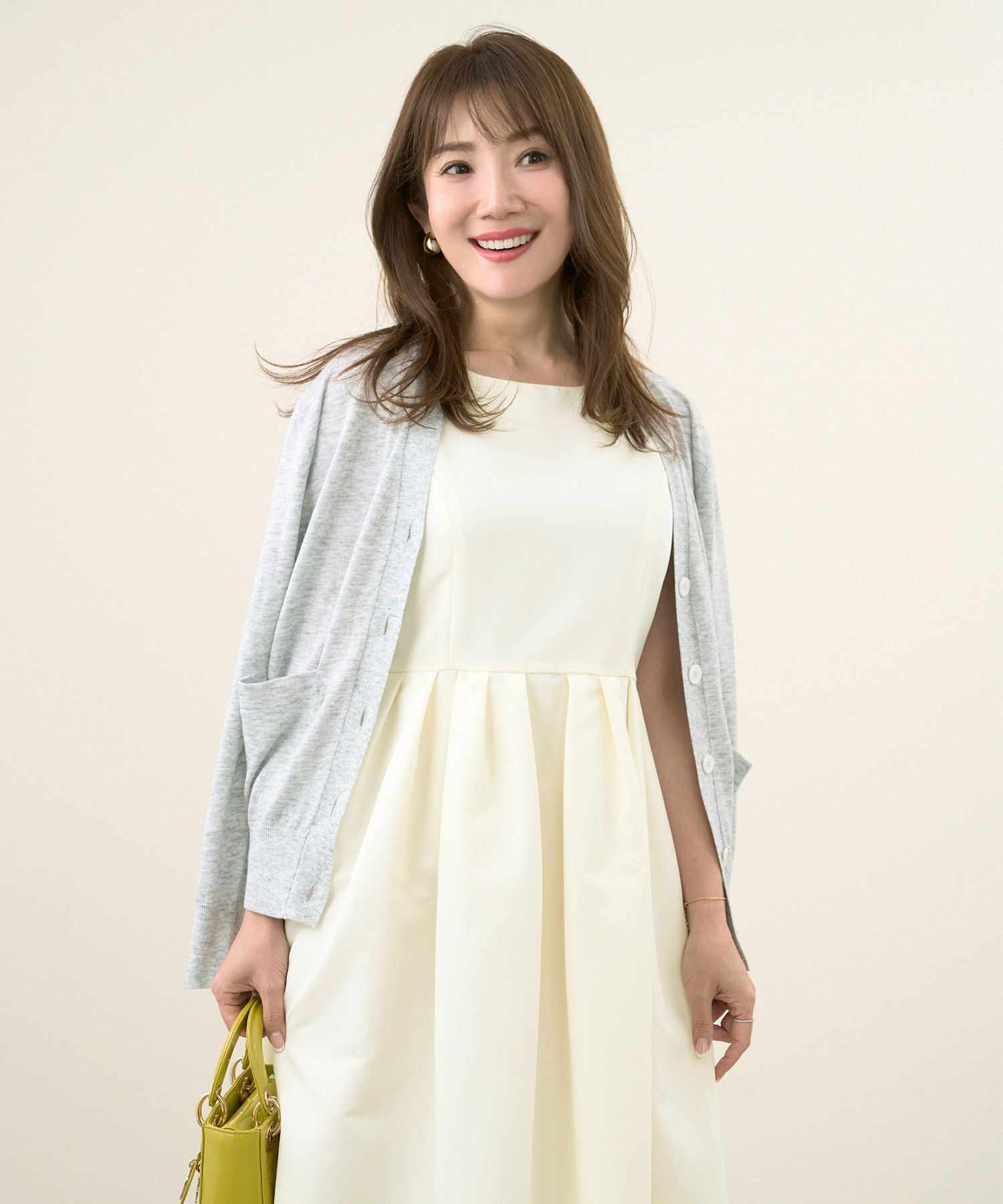 Occasion-SALE 美シルエット タフタ オケージョン ワンピース ロング丈