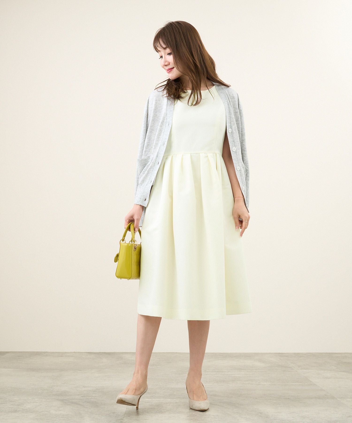 CLEARANCE-SALE 美シルエット タフタ オケージョン ワンピース ロング