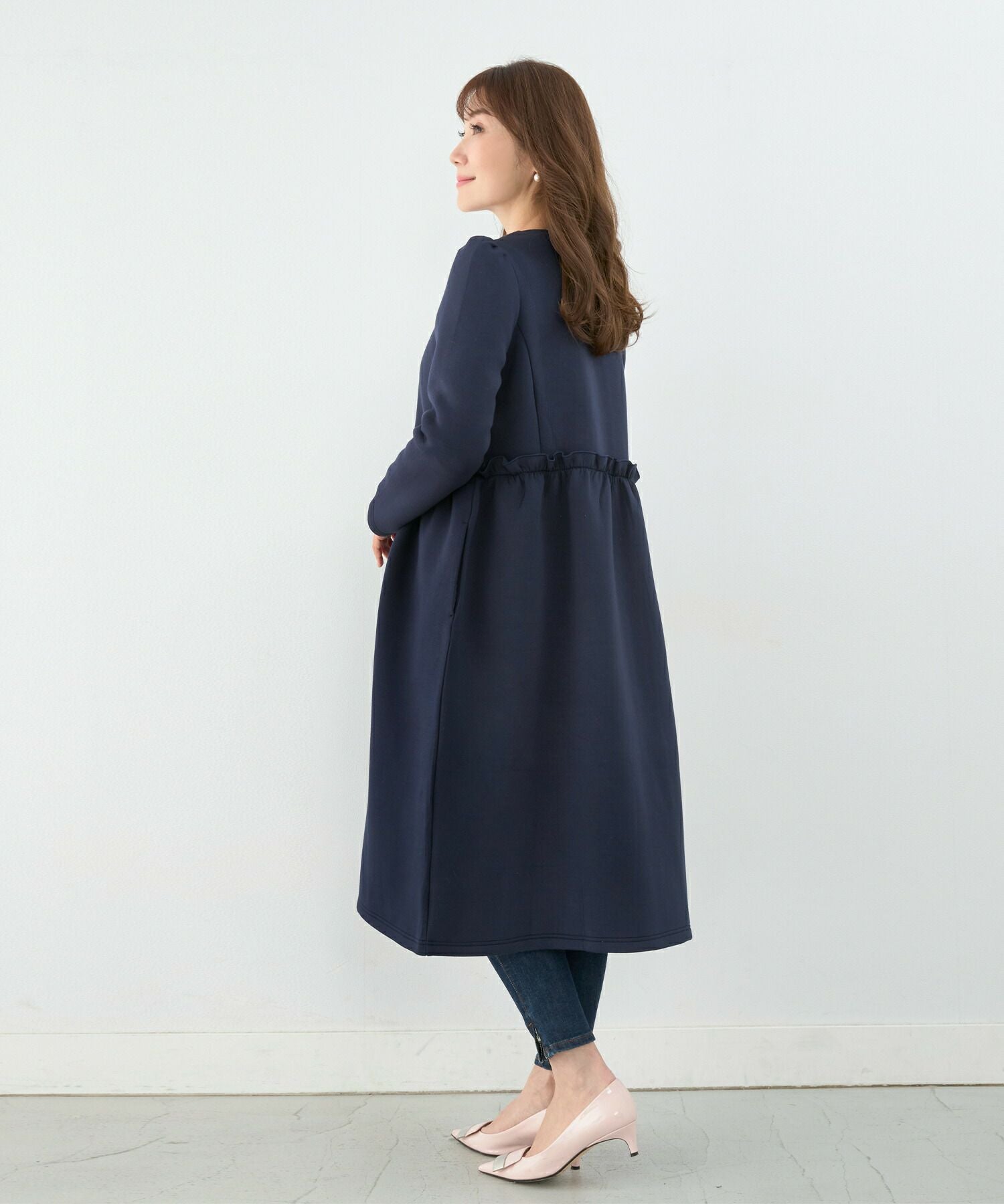 コート ボンディング ロング ドレスライク Liala×PG 全3色｜lpg111