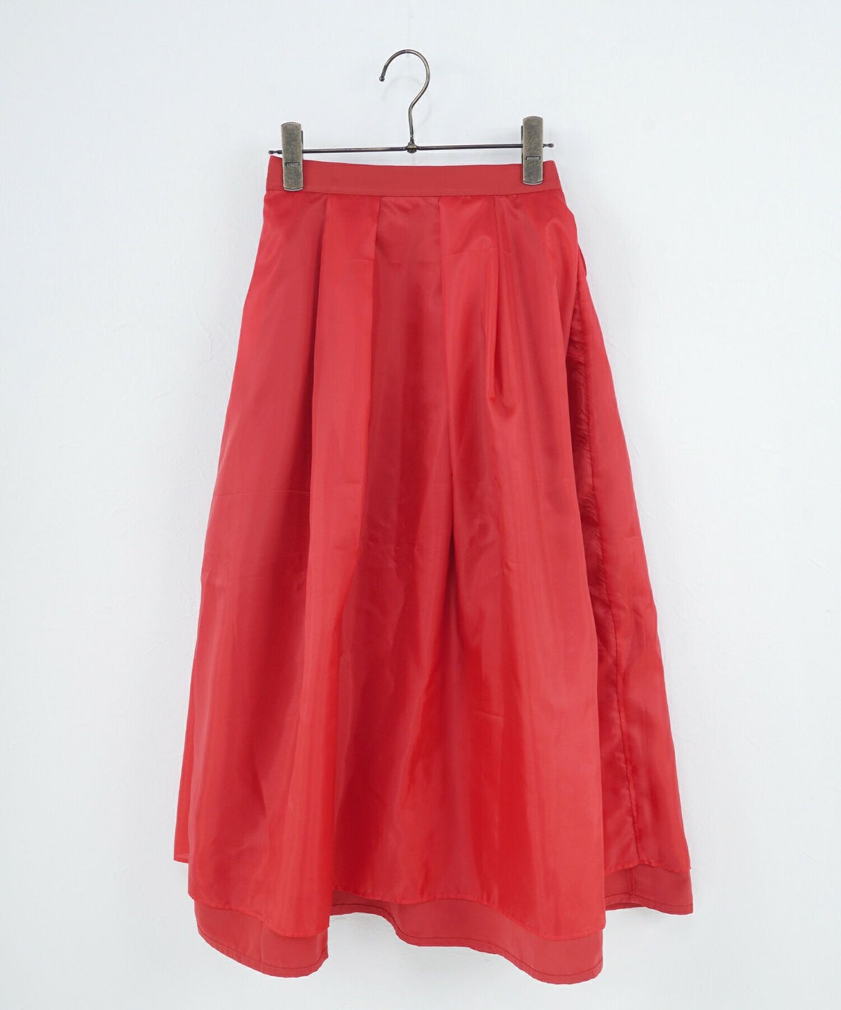 タック入り/フレア/ミモレ丈/オールシーズン