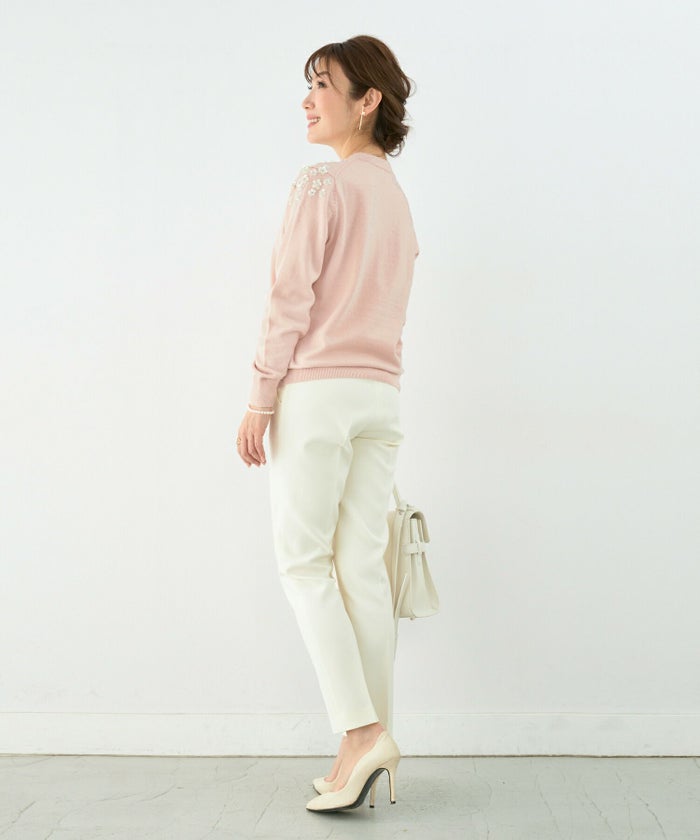 長袖/スパンコール/Vネック/S/M