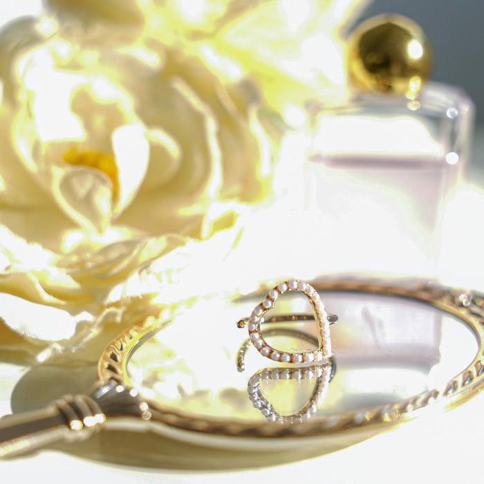 パール ハート シェイプ リング Pearl Heart Shape Ring
