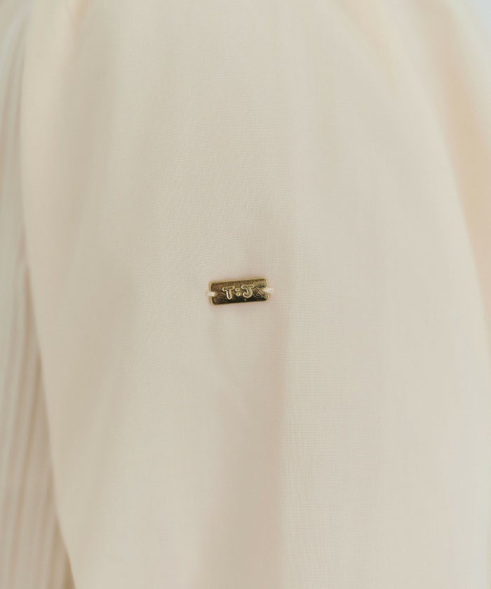 トップス/ブラウス/ライトベージュ/グレー