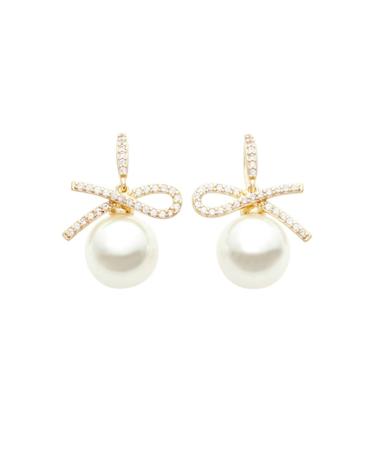 レディース/アクセサリー/イヤリング/ピアス/ゴールド/パール/ラインストーン/シュプール/モチーフ/プレゼント/ギフト/華奢/上品/フェミニン/大人女子/清楚/両耳/パーティ/エレガント/