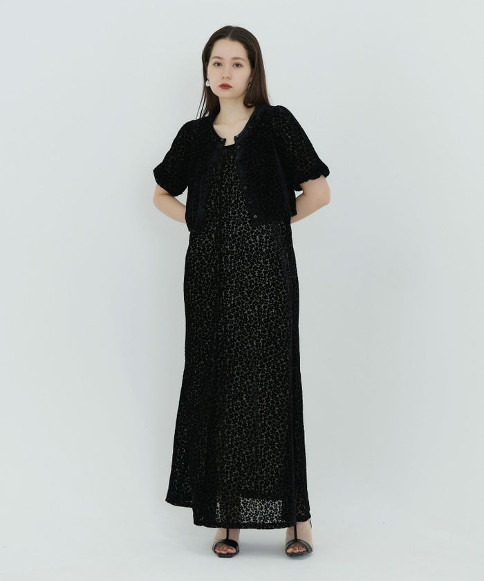 ワンピース/ベロア/オケージョン/ブルー/ブラウン/ブラック