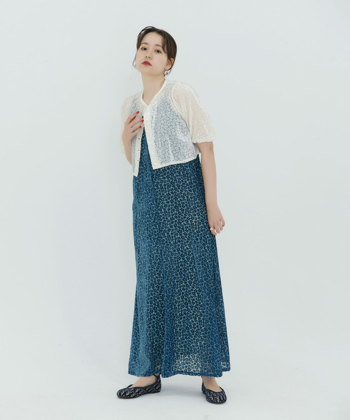 ワンピース/ベロア/オケージョン/ブルー/ブラウン/ブラック