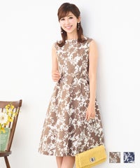 ワンピースモノトーン花柄プリントPrimaScherrer全2色｜psc311-0504【1】