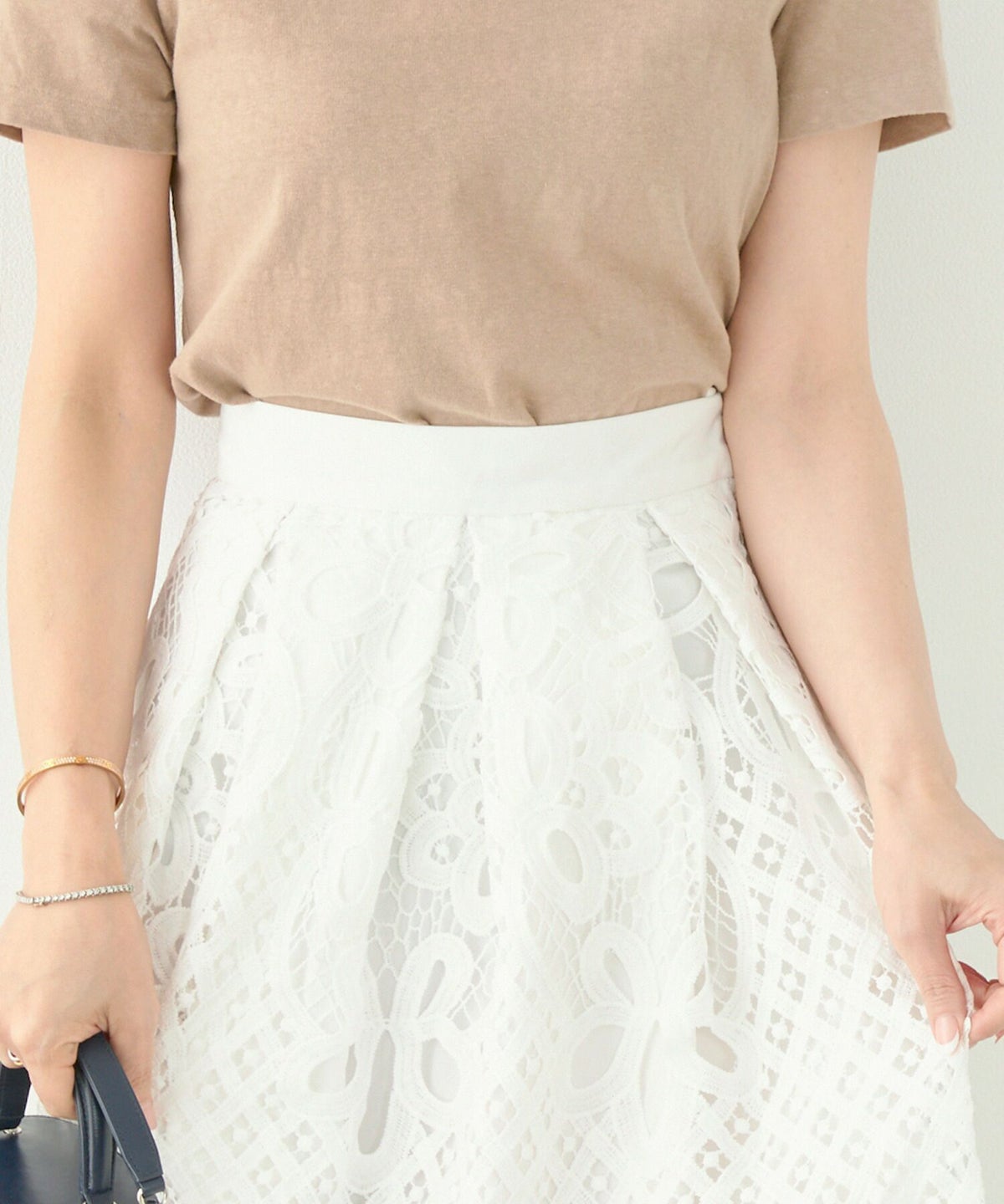 ボトムス/ウエストゴム/フレア/上品/エレガント/S/M