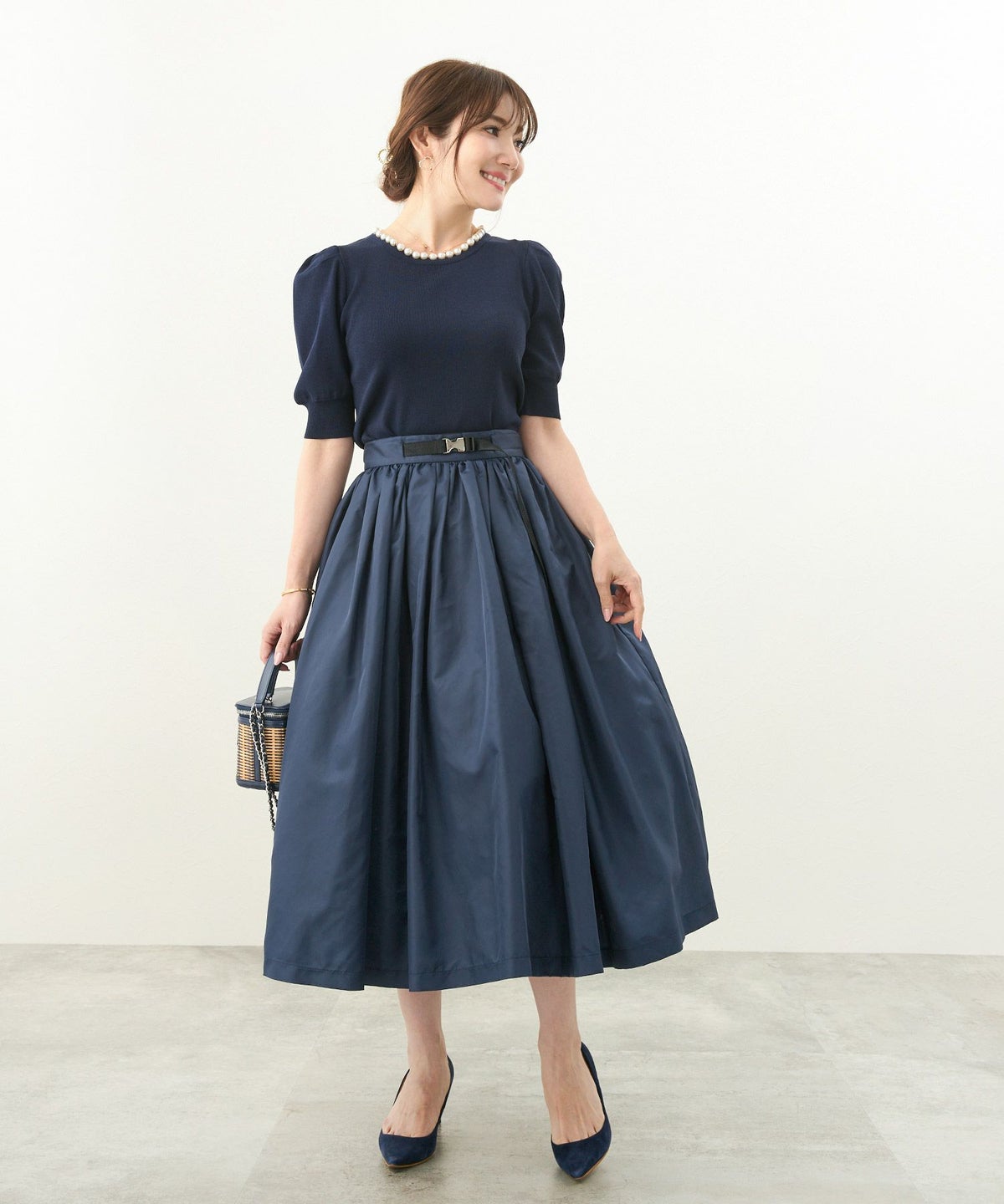 新色追加/手洗い可/セットアップ対応商品/ニットトップスレディース薄手おしゃれオフィスカジュアルかわいい白黒服