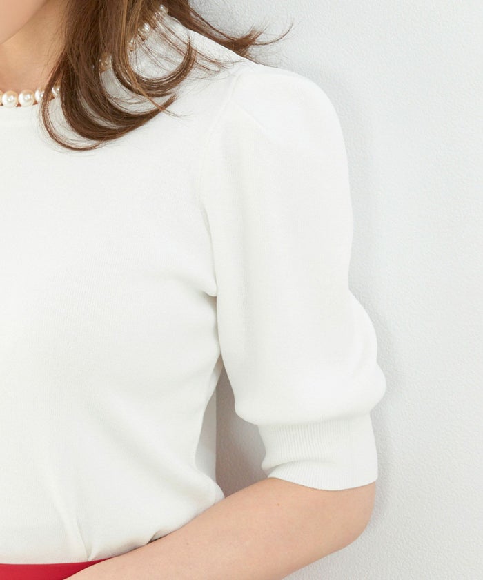 新色追加/手洗い可/セットアップ対応商品/ニットトップスレディース薄手おしゃれオフィスカジュアルかわいい白黒服