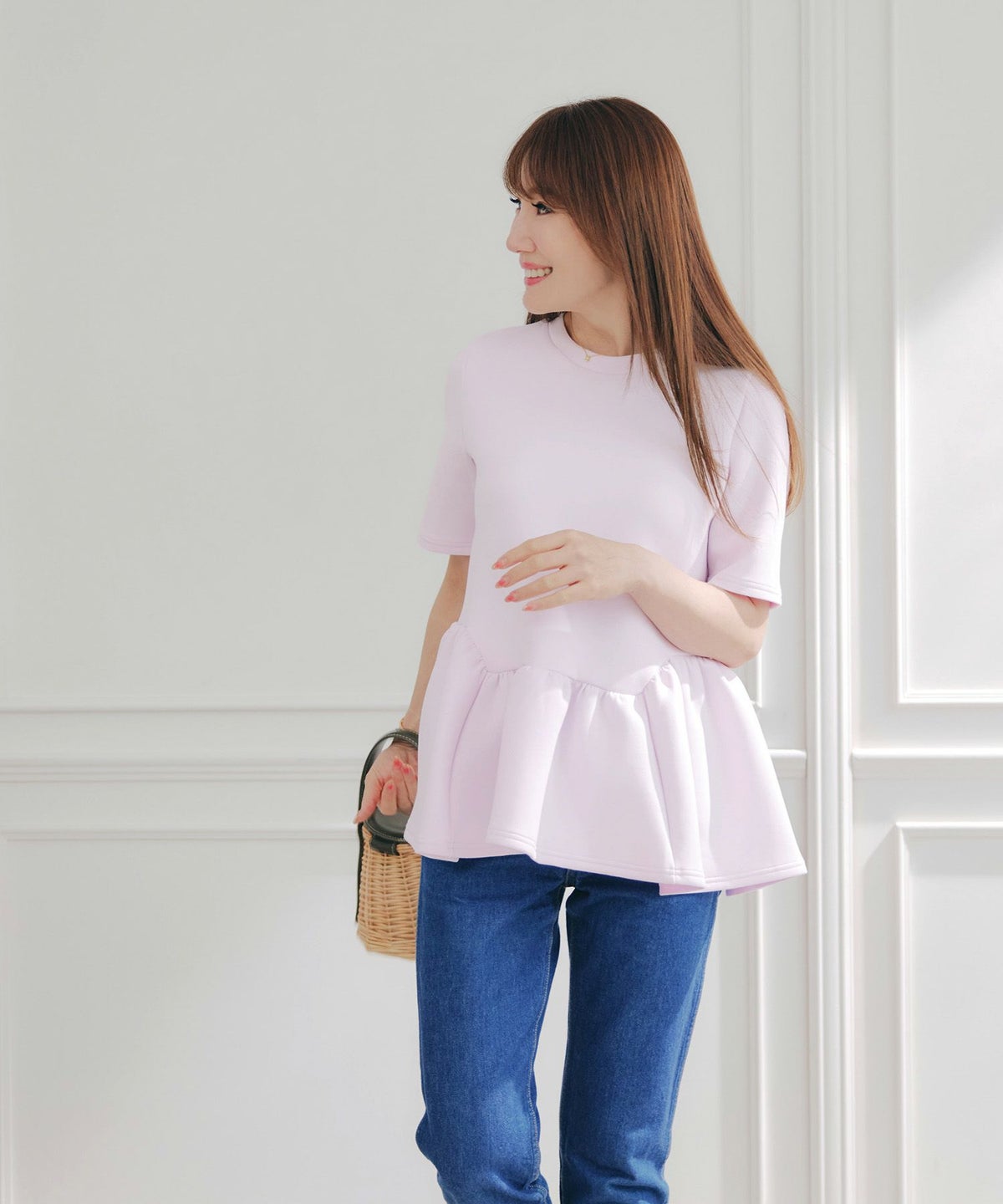 大人気/新色/セットアップ対応可/日本製/ウォッシャブル/ワンマイル/ルームウェア/オフィス/着回し/体型カバー