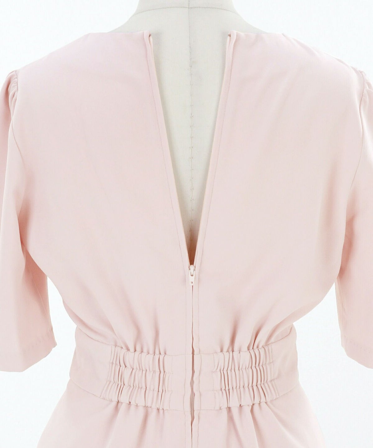 とろみ素材/オケージョン/半袖/美ライン/肩タック