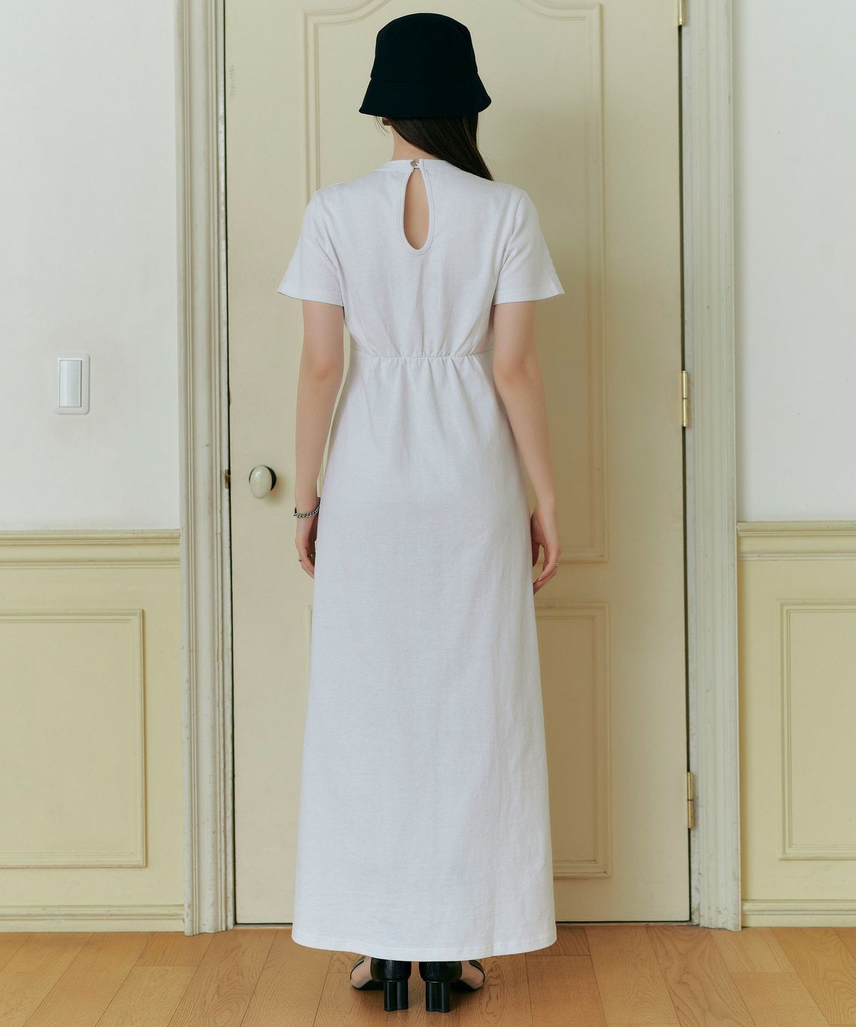 ワンピース/カットソー/ホワイト/ブラック