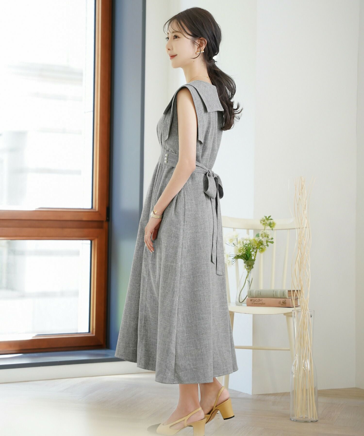 配色ステッチ セーラーカラー ワンピース le reve vaniller 全3色