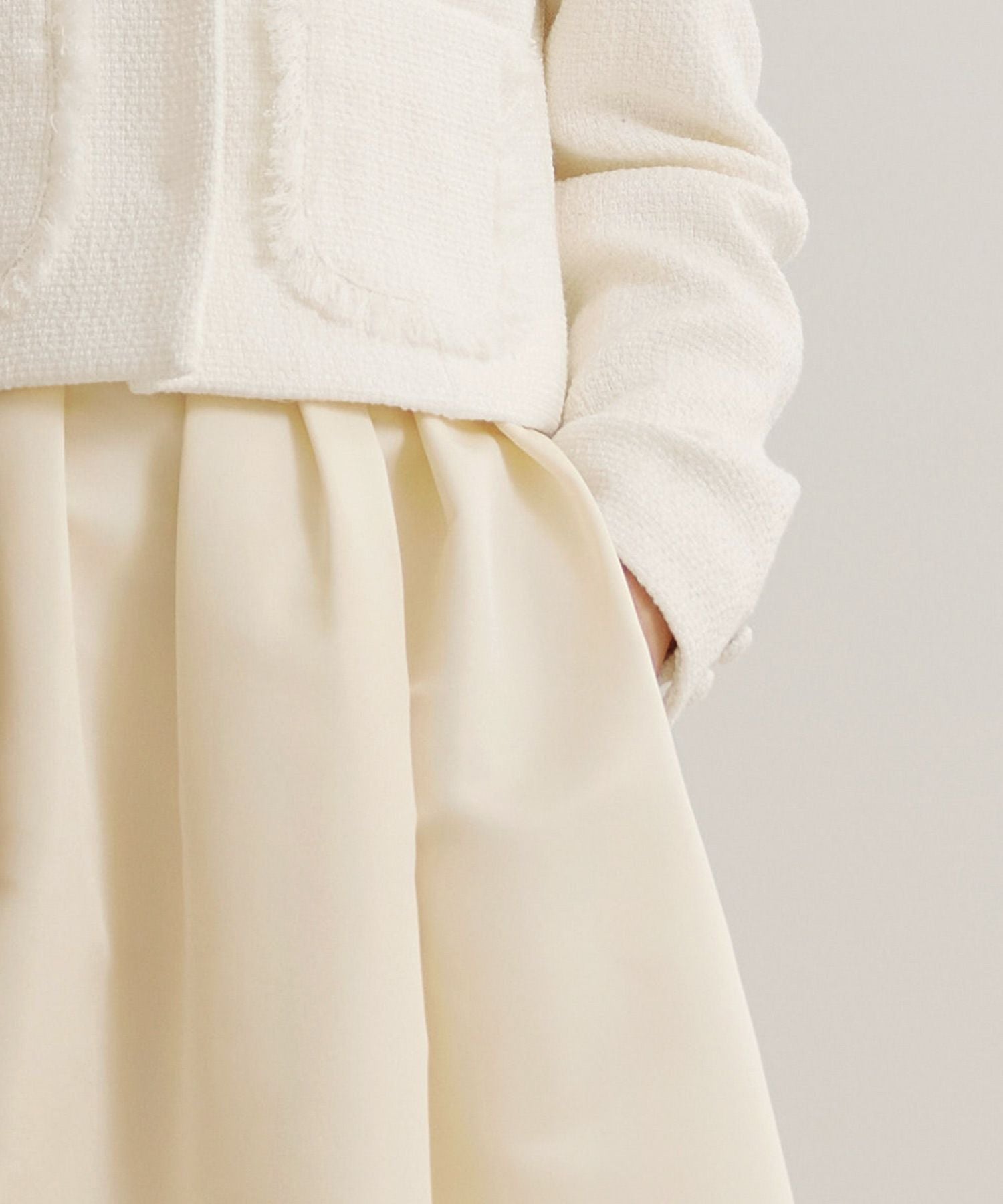 Occasion-SALE グログラン タック スカート ロング丈 Liala×PG 全5色