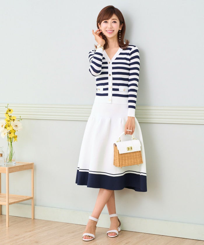 ニット/リブ編み/Vネック/ゴールドボタン/冷房対策/S/M/プリマシェレル/PrimaScherrer/レディース/トップス/ニット/ハイゲージニット/春色/パステルカラー/羽織り/ニットカーディガン/上品/ボタン付き/金ボタン