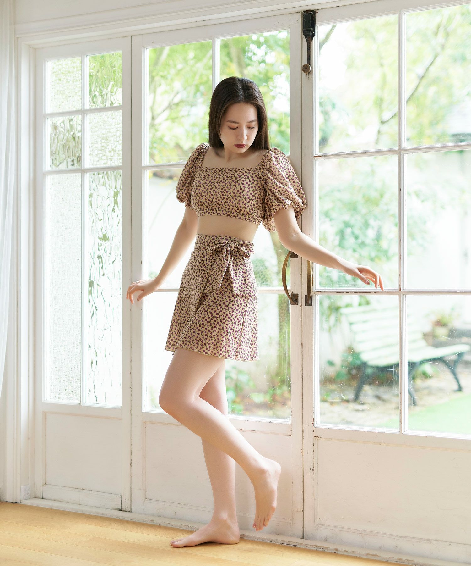 TINA：JOJUN バックレースアップスイムウェア アイボリー Mila swim dress TINA：JOJUN 全2色｜tnj911-0361【4】 - 水着商品一覧