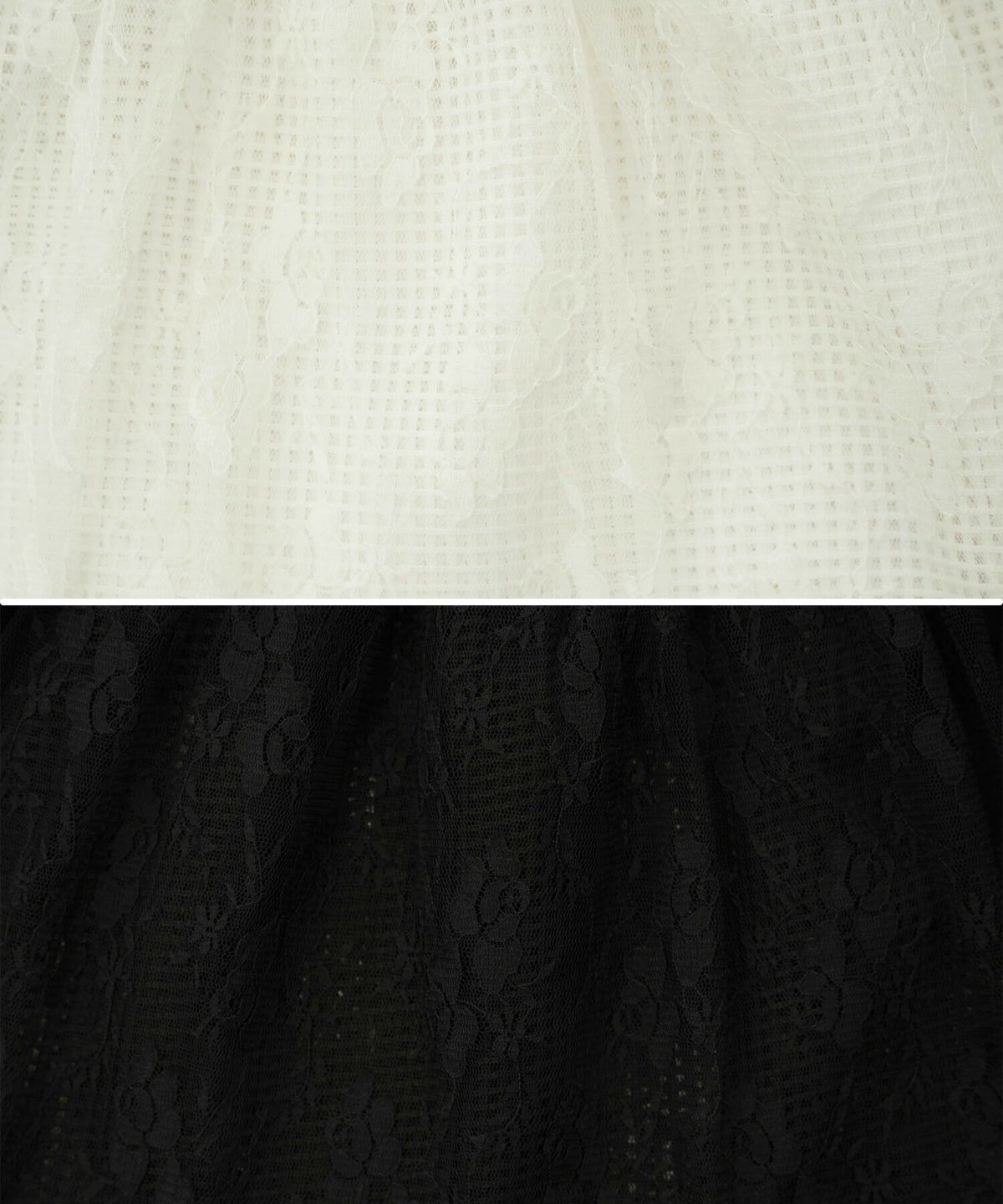 レディース/トップス/カットソー/パフスリーブ/ペプラム/レース/チュール/チェック/花柄/半袖/夏/アイボリー/ブラック/大人可愛い