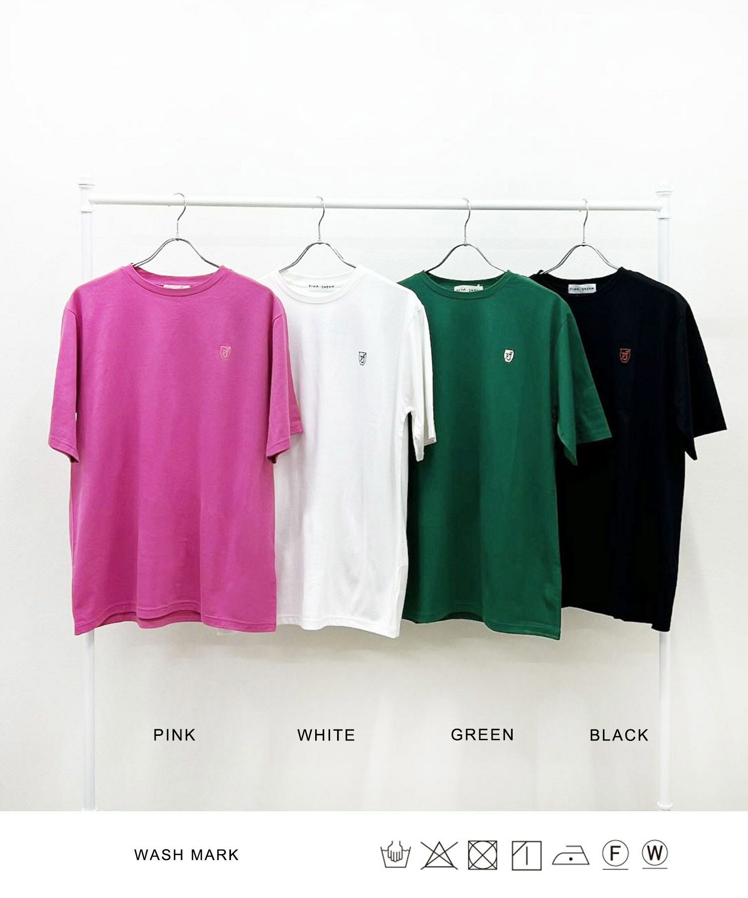 限定Price！SALE ユニセックス エンブレム付きTシャツ TINA：JOJUN 全4