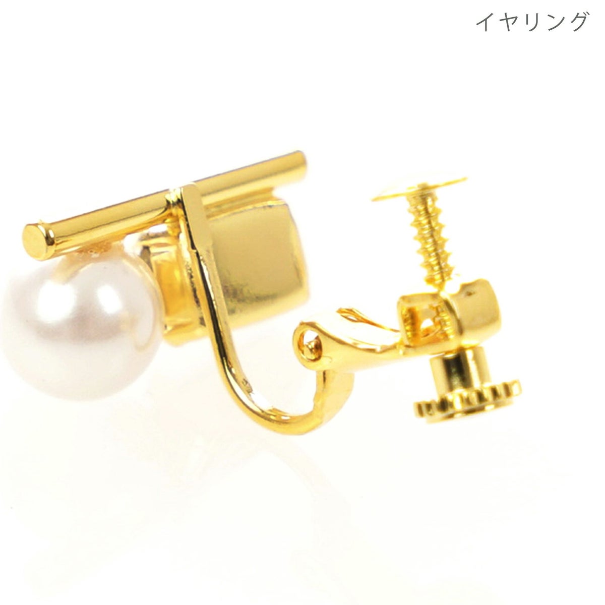 オーロラ ストーン パール ツイン ピアス イヤリング Aurora Stone Pearl Twin Pierce Earring