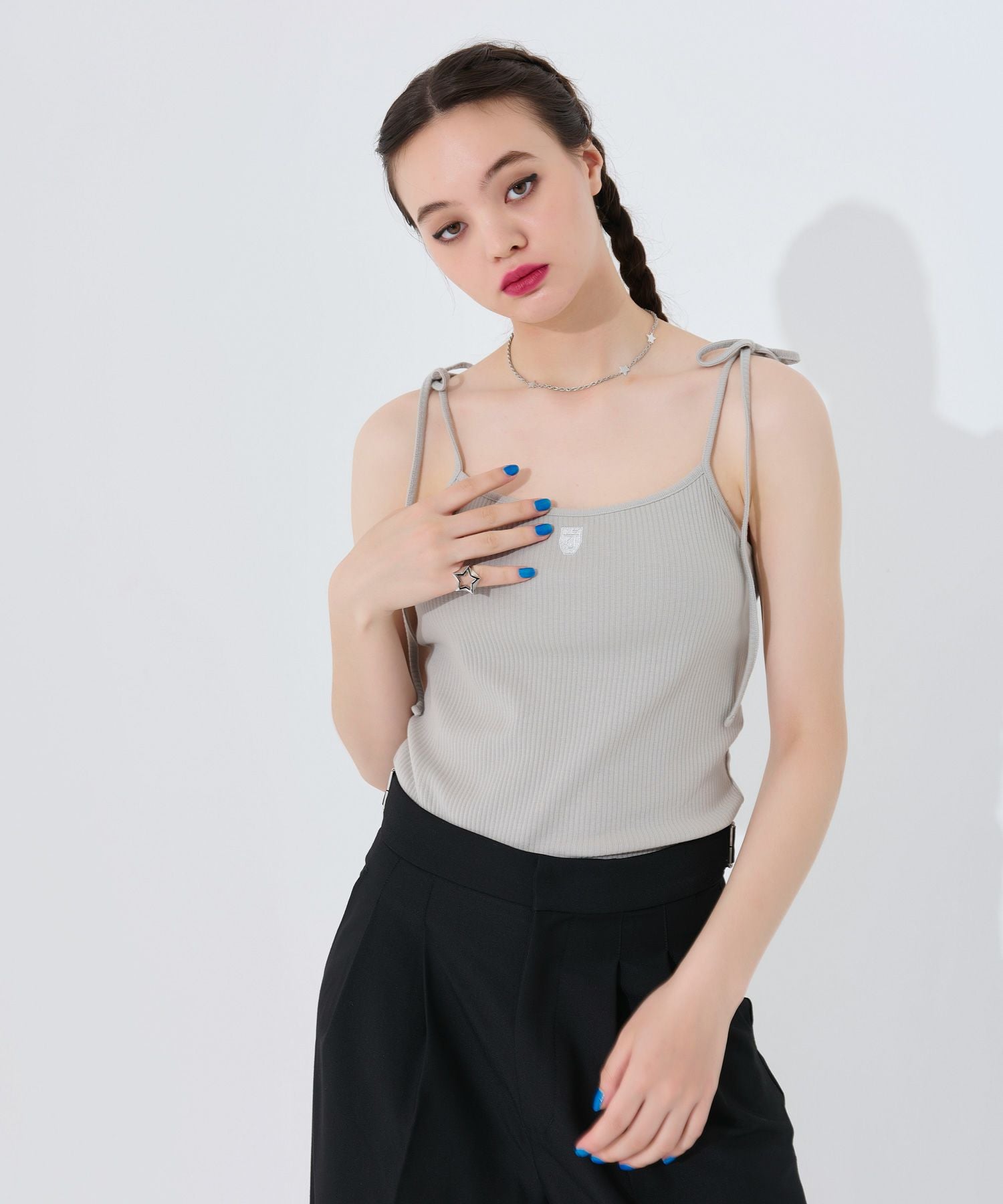 TINA：JOJUNキャミソール パッド付き 肩リボンキャミソール TINA：JOJUN 全4色｜tnj511-0385【14