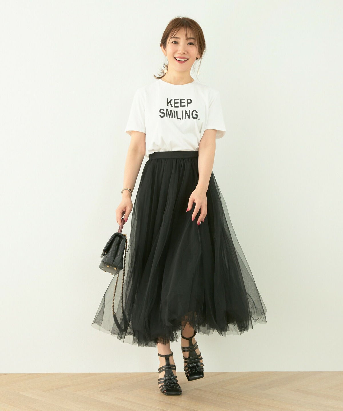 3代目/手洗い可/ふんわり/Aライン/ウエストゴム/軽い/上品/きれいめ/S/M