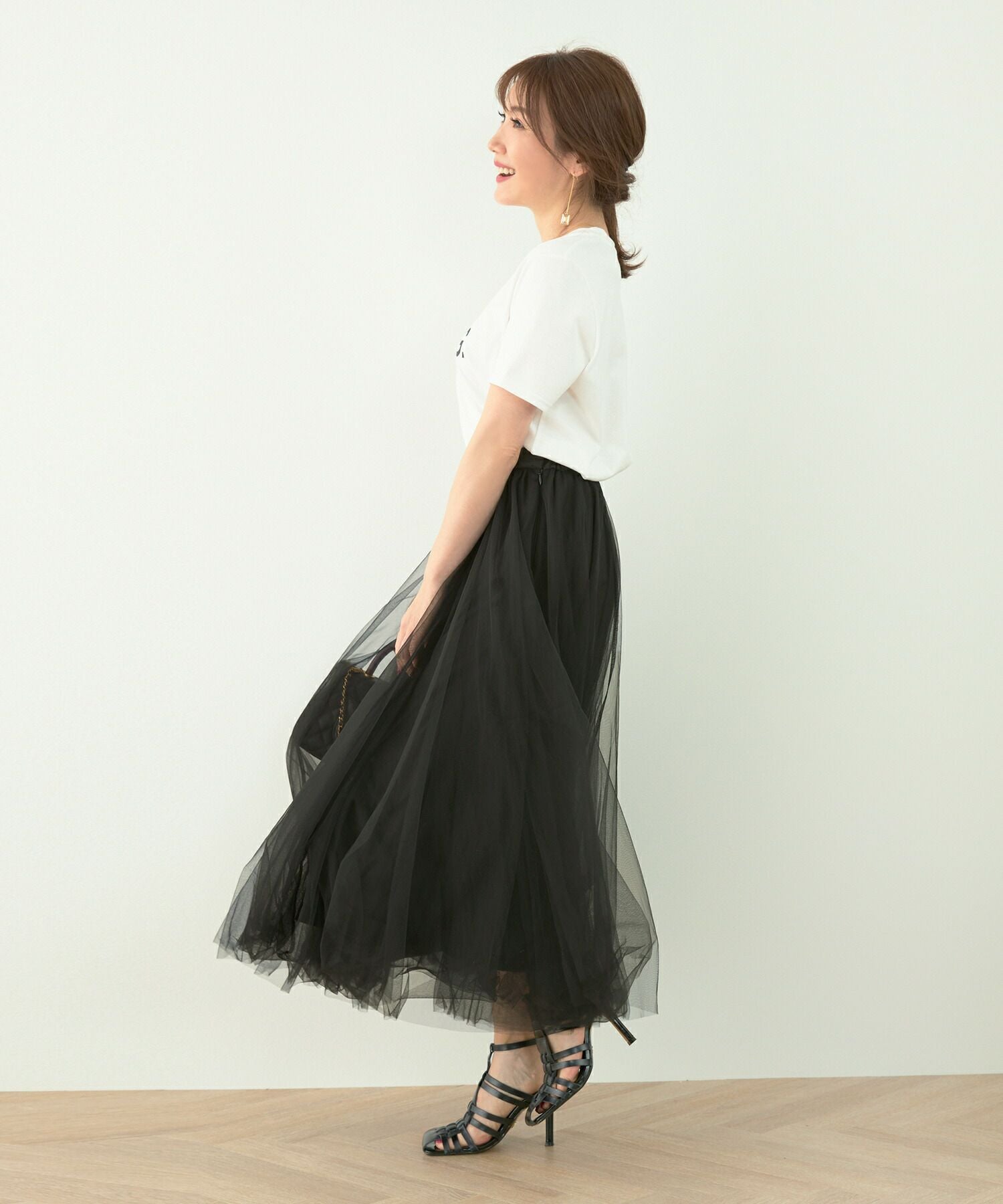 チュールロングスカート♡新品未使用！ FREE STYLISTS スカート チュールフリル ロングスカート : ZOZOTOWN