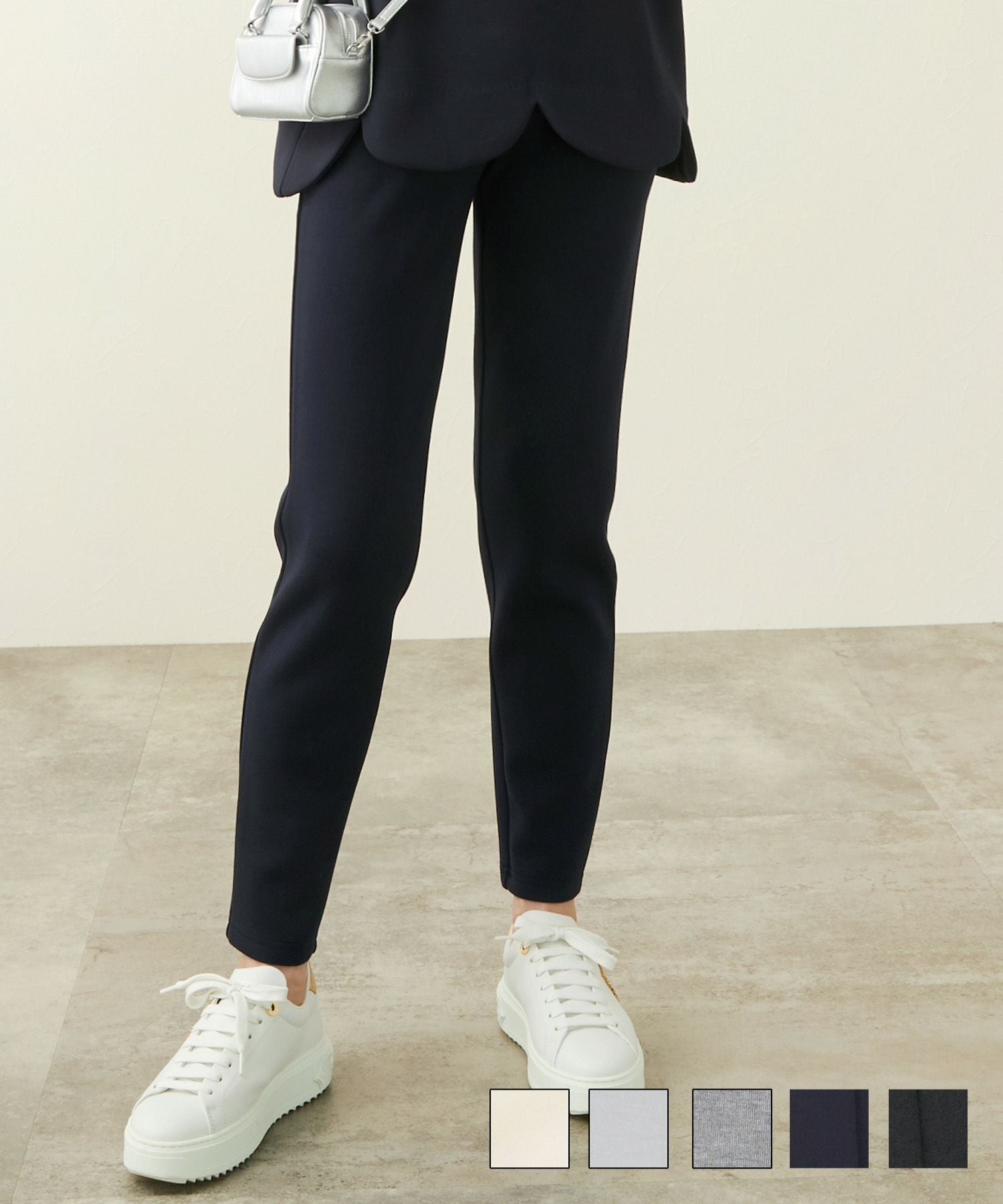 TIME-SALE ダンボールニット テーパード風 パンツ Liala×PG 全5色