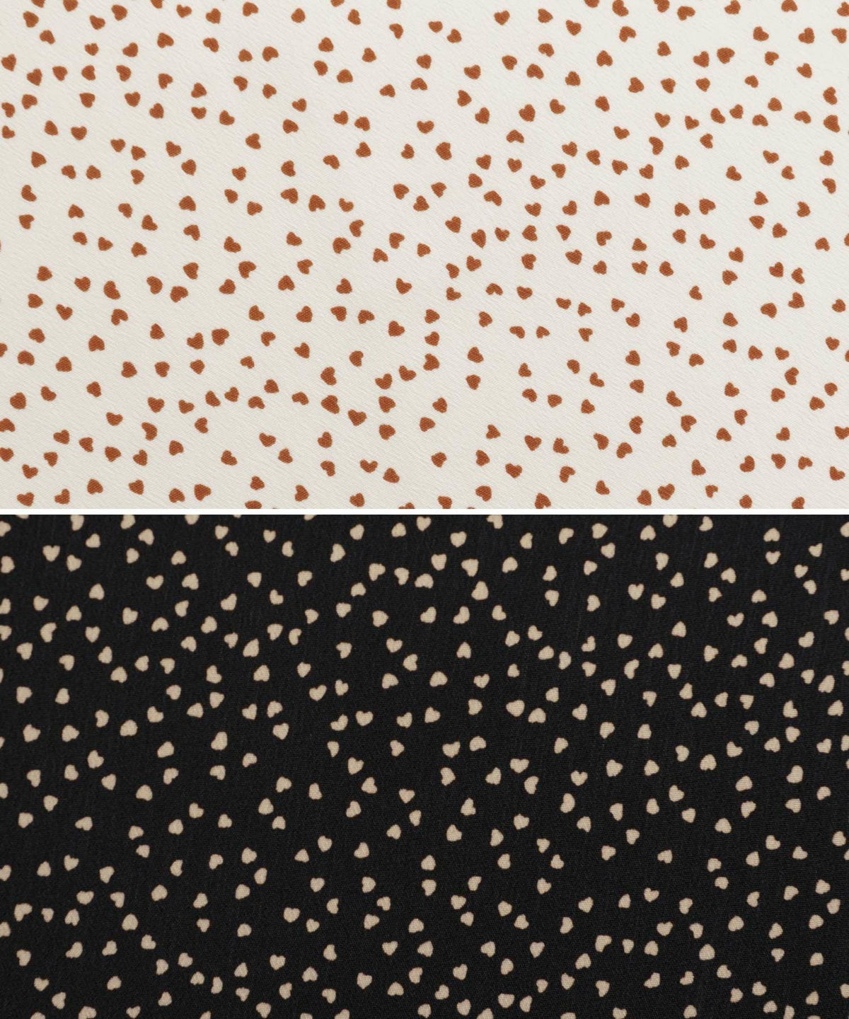 レディース/ワンピース/カシュクール/ハート/ドット/バイカラー/ウエストリボン/配色/半袖/ギャザー/アイボリー/テラコッタ/ブラック/ベージュ/レトロ/クラシカル/フェミニン/大人可愛い