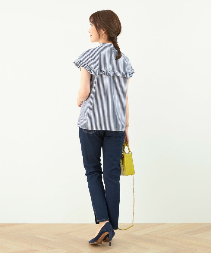 セレクト/トップス/洗濯機で洗える/マシンウォッシャブル/フレンチスリーブ/プチ袖/春/夏/秋口