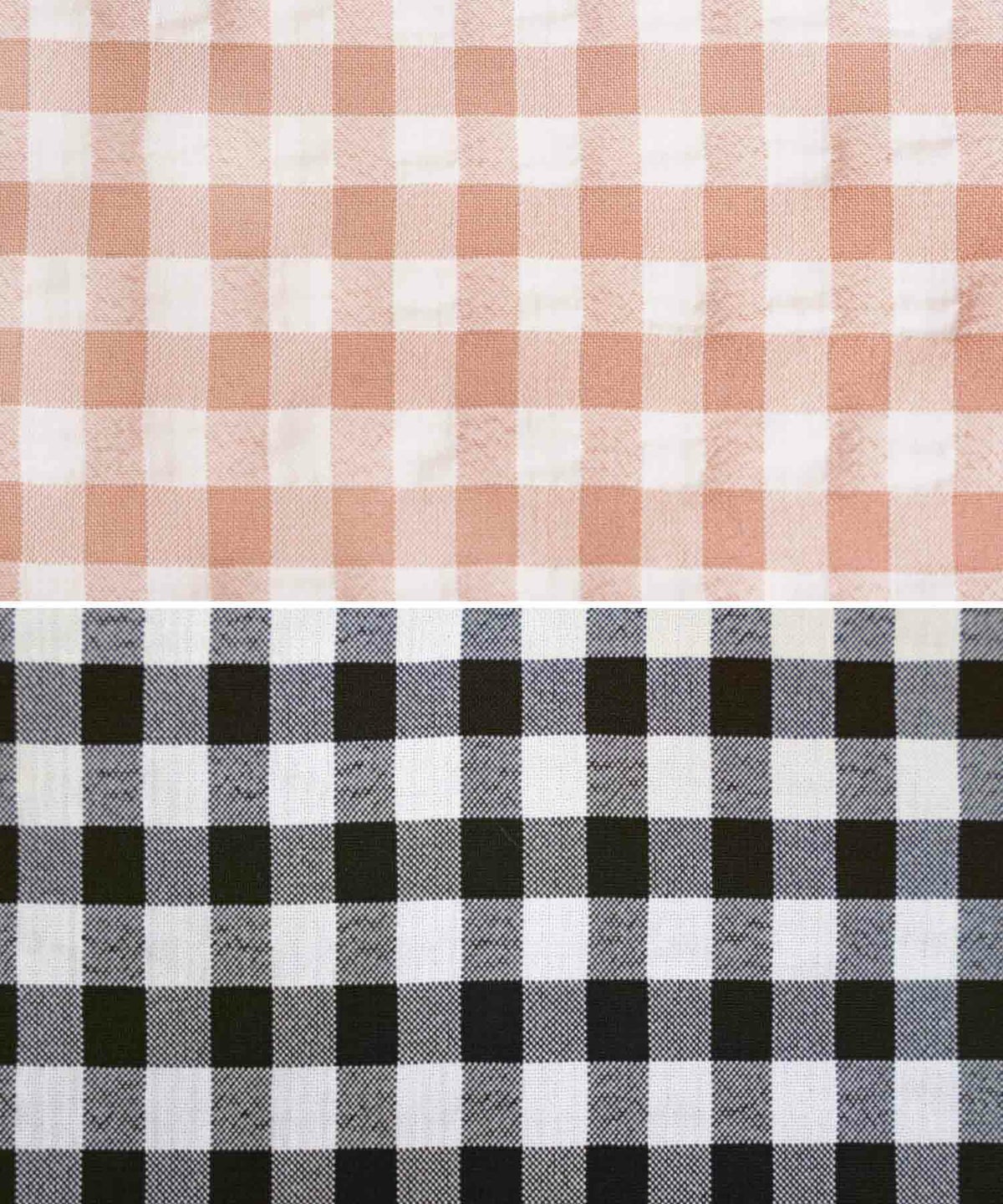 レディース/ワンピース/カシュクール/バックリボン/ギンガムチェック/半袖/タック/ピンクベージュ/ブラック/夏/バイカラー/マーメイドライン/大人可愛い/カジュアル