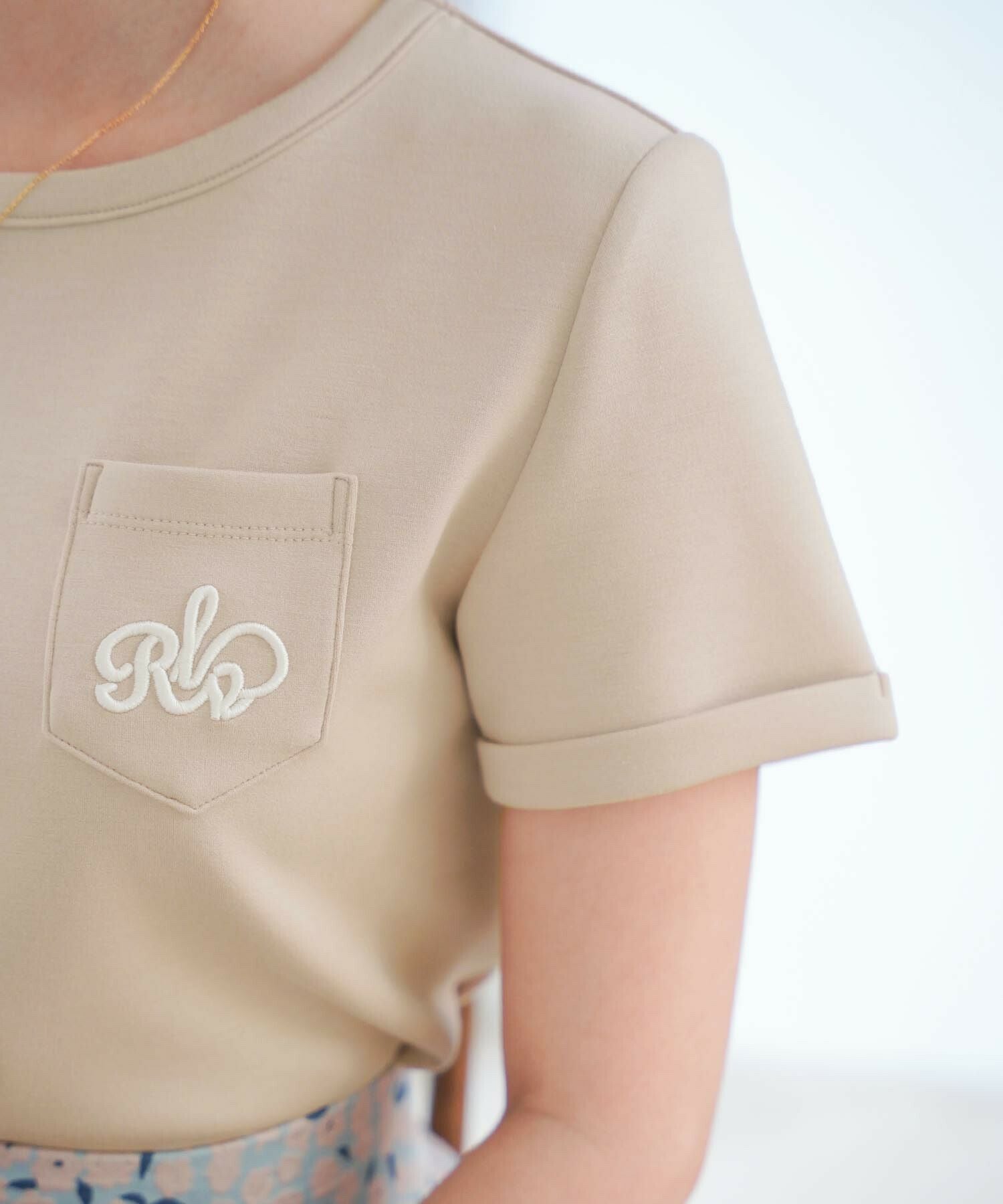vaniller オリジナル ロゴ刺繍入り ポケット Tシャツ le reve