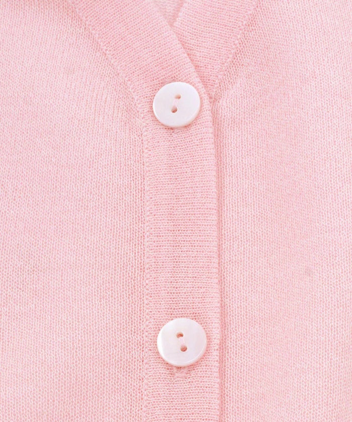 手洗い可/トップス/プルオーバー/羽織/ビスコースポリエステル/パフスリーブ/Vネック/冷房対策