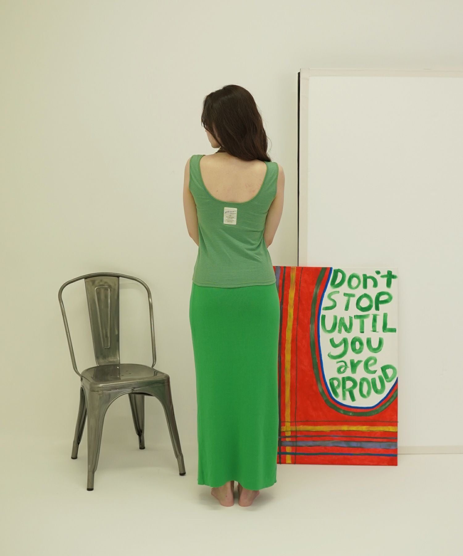 ヘンリーネック ボーダータンクトップ TINA：JOJUN 全3色｜tnj511-0405