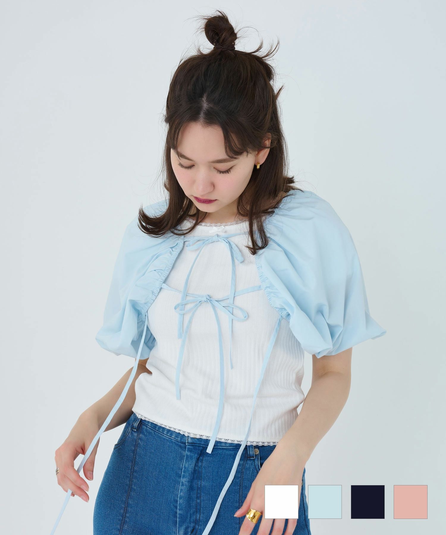 TINA：JOJUN バックレースアップスイムウェア アイボリー Mila swim dress TINA：JOJUN 全2色｜tnj911-0361【4】 - 水着商品一覧